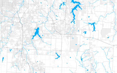 Rich detailed vector map of Lees Summit, Missouri, USA