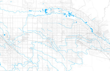 Rich detailed vector map of Meridian, Idaho, USA