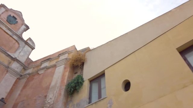 Gerace, un borgo pi&ugrave; bello d'Italia, in Calabria vicino la costa dei Gelsomini. Vista dei vicoli e delle chiese della citt&agrave;