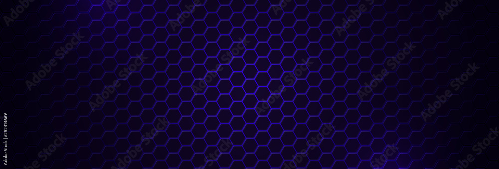 Poster abstract neon background with violet light, line and texture. vector banner design in dark night col