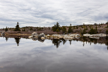 Landscape of Peggy´s Cove in Nova Scotia Canada