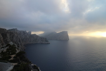 Cap Formentor from the lighthouse, West Coast, Mallorca, Spain