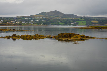 Rain drops on the bay