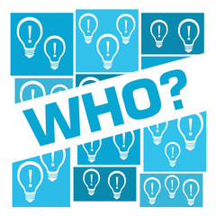 Who Blue Bulbs Grid Badge Style 