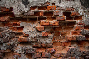 Texture: old brick wall