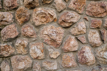 Pebbles stone texture and background. Abstract background made with stones.