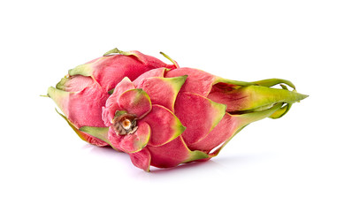 Dragon fruits isolated on white background.