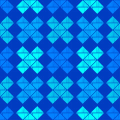 Triangles and squares. Trendy seamless pattern designs. Patterned texture. Vector geometric background. Can be used for wallpaper, textile, invitation card, wrapping, web page background.