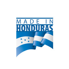 Honduras flag, vector illustration on a white background