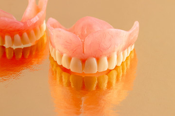 False prosthesis, jaw, teeth.