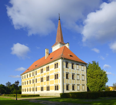 Castle Chropyne in Moravia region. Chropyně Chateau is a Renaissance chateau from the 17th century, Czech Republic