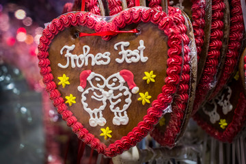 Munich traditional gingerbread at the Christmas market