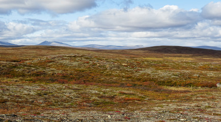 clouds over the mountains
