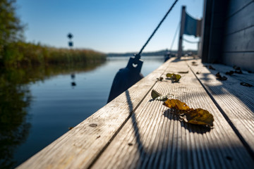 Herbst auf dem Hausboot