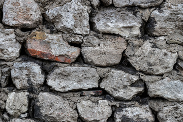 Photo of an old brick wall close up shot 