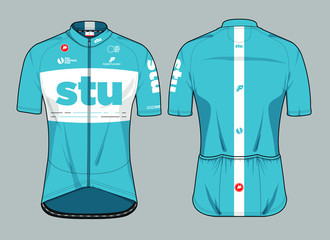 Cycling jersey uniform team kit biking design vector