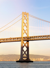 Tower of the Oakland Bay Bridge in San Francisco