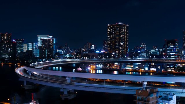 東京夜景　タイムラプス