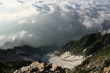 Fototapeta premium 白馬岳登山