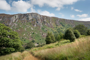 Fototapeta na wymiar Hills; landscape; Elan Valley; Garreg-Ddu Reservoir; Rhayader; Mid-Wales