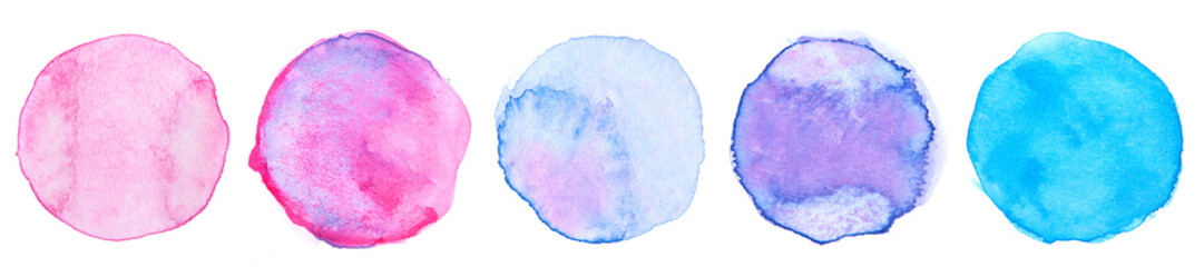 Watercolor circle collection
