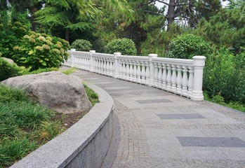 Paved alley in the Park