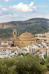 Naklejka premium view of city of Montefrío