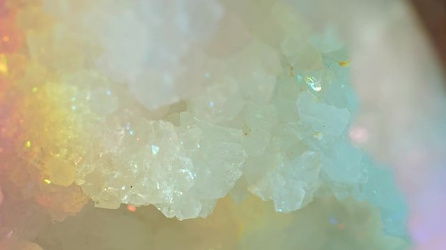 Crystal shinng with all rainbow colors