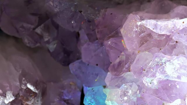 Crystal shinng with all rainbow colors