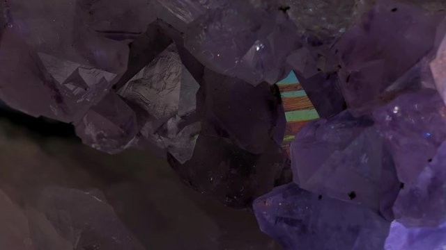 Crystal shinng with all rainbow colors