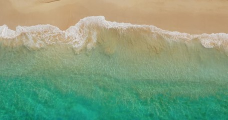 Aerial view of a beach paradise