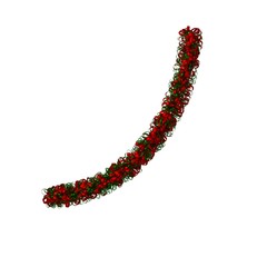 Christmas tree decoration, isolate on a white background. 3D rendering of excellent quality in high resolution