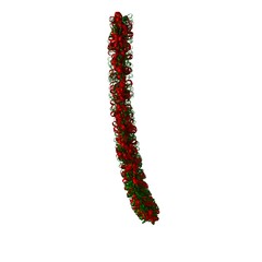 Christmas tree decoration, isolate on a white background. 3D rendering of excellent quality in high resolution