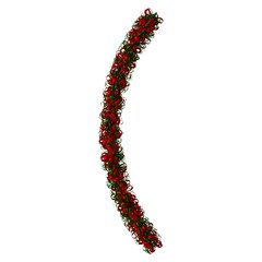 Christmas tree decoration, isolate on a white background. 3D rendering of excellent quality in high resolution