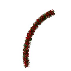 Christmas tree decoration, isolate on a white background. 3D rendering of excellent quality in high resolution