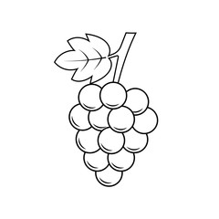 Grape Icon .Fruit Vector Sign and Symbol