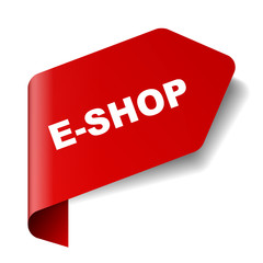 red vector banner eshop