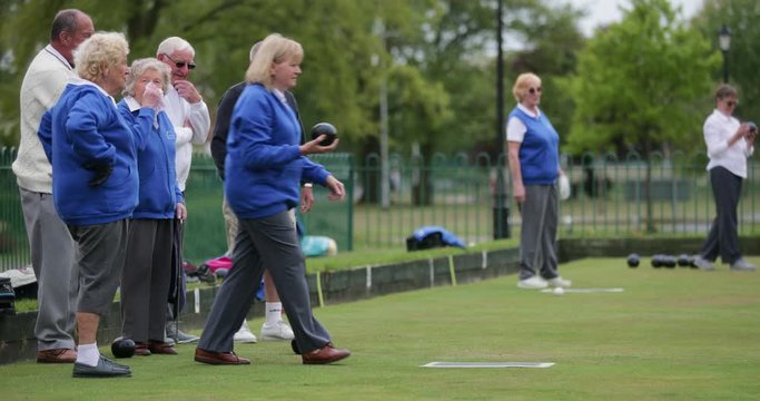 Confident Senior Bowler
