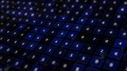 Digital transformation concept abstract background.