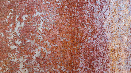 Rusty metal background, rusty metal plate background texture. Steel plate with rust covered almost full sheet. The iron or metal are left for a long time and often rust. Iron surface rust.