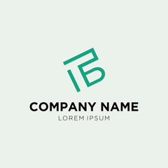 letter design logo tb