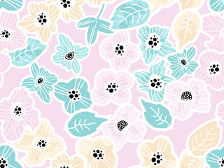 Floral seamless pattern. Vector design for paper, fabric, interior decor and cover