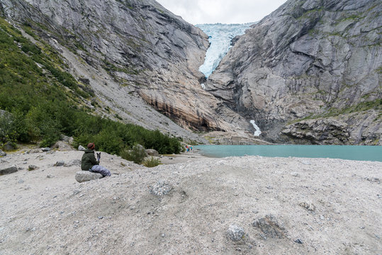 Briksdalbreen Gletscher, Norwegen