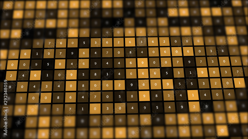 Aufkleber big data analytics and business intelligence concept abstract backround.