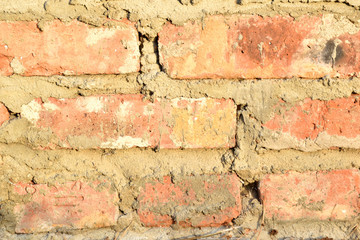 brick wall texture. Abstract red brick background