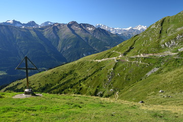 La vallée de Conches, dominée par les montagnes du Valais © Alexis BORG