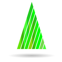 Modern abstract image of a green tree