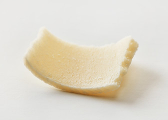Parmesan flake close-up