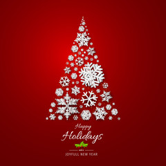 Obraz na płótnie Canvas Turquoise Happy Holidays and Joyful New Year Vector Illustration. Happy holidays vector.