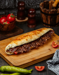 Long beaf kebab doner wrap